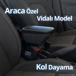 S-Dizayn Seat Ibiza ABS Vidalı Kol Dayama Kolçak Siyah 2017 Üzeri A+Kalite thumb 5