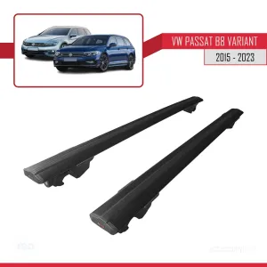 VW Passat B8 Variant 2015-2023 Arası ile uyumlu HOOK Model Anahtar Kilitli Ara Atkı Tavan Barı SİYAH thumb 4