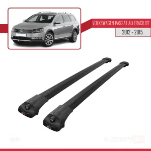 VW Passat Alltrack B7 2012-2015 Arası ile uyumlu ACE-1 Ara Atkı Tavan Barı SİYAH thumb 3
