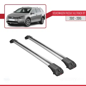 VW Passat Alltrack B7 2012-2015 Arası ile uyumlu ACE-1 Ara Atkı Tavan Barı GRİ thumb 3