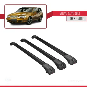 Volvo XC70 (DE) 1998-2000 Arası ile uyumlu ACE-1 Ara Atkı Tavan Barı SİYAH 3 ADET BAR thumb 3