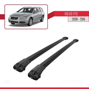 Volvo V70 2008-2016 Arası ile uyumlu ACE-1 Ara Atkı Tavan Barı SİYAH thumb 3