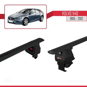 Volvo V40 1995-2012 Arası ile uyumlu ACE-4 Ara Atkı Tavan Barı SİYAH thumb 5