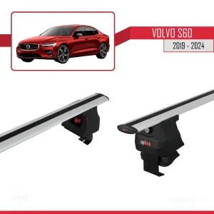 Volvo S60 2019 ve Sonrası ile uyumlu ACE-4 Ara Atkı Tavan Barı GRİ thumb 4