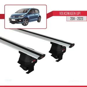 Volkswagen Up! 2011-2023 Arası ile uyumlu ACE-4 Ara Atkı Tavan Barı GRİ thumb 2