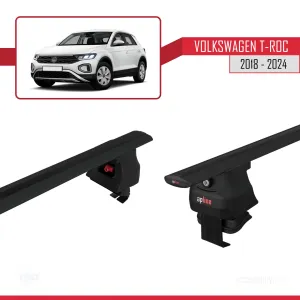 Volkswagen T-Roc 2018 ve Sonrası ile uyumlu ACE-4 Ara Atkı Tavan Barı SİYAH thumb 5