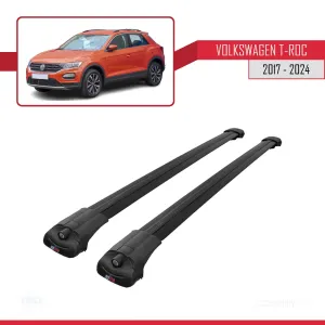 Volkswagen T-Roc 2017 ve Sonrası ile uyumlu ACE-1 Ara Atkı Tavan Barı SİYAH thumb 3