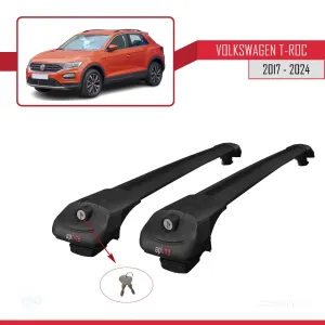 Volkswagen T-Roc 2017 ve Sonrası ACE-1 Ara Atkı Tavan Barı SİYAH thumb 4