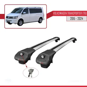 Volkswagen Transporter (T6) 2015 ve Sonrası ile uyumlu ACE-1 Ara Atkı Tavan Barı GRİ thumb 4