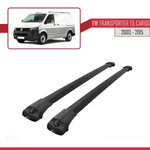 Volkswagen Transporter (T5) 2003-2015 Arası ile uyumlu ACE-1 Ara Atkı Tavan Barı SİYAH thumb 3