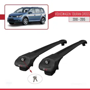 Volkswagen Touran CROSS 2010-2015 Arası ile uyumlu ACE-1 Ara Atkı Tavan Barı SİYAH thumb 4