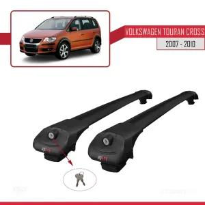 Volkswagen Touran CROSS 2007-2010 Arası ile uyumlu ACE-1 Ara Atkı Tavan Barı SİYAH thumb 4