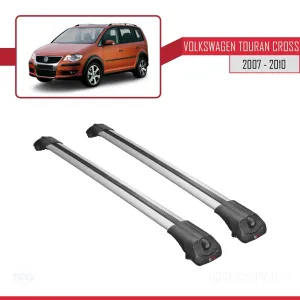 Volkswagen Touran CROSS 2007-2010 Arası ile uyumlu ACE-1 Ara Atkı Tavan Barı GRİ thumb 3