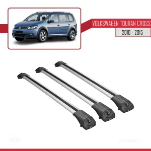 Volkswagen Touran 2010-2015 Arası ile uyumlu ACE-1 Ara Atkı Tavan Barı GRİ 3 ADET BAR thumb 3