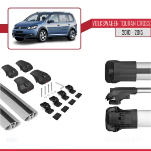 Volkswagen Touran 2010-2015 Arası ile uyumlu ACE-1 Ara Atkı Tavan Barı GRİ thumb 5