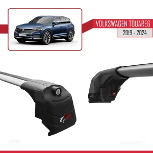Volkswagen Touareg (CR) 2019 ve Sonrası ile uyumlu ACE-2 Ara Atkı Tavan Barı GRİ thumb 4