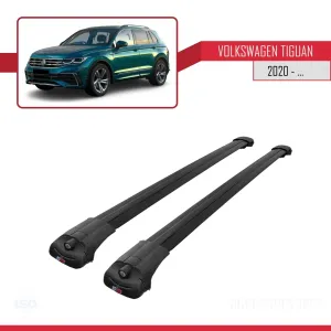 Volkswagen Tiguan 2020-2023 Arası ile uyumlu ACE-1 Ara Atkı Tavan Barı SİYAH thumb 3