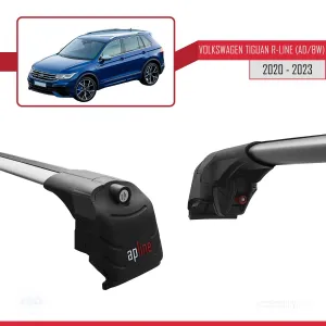Volkswagen TIGUAN R-LINE (AD/BW) 2020-2023 Arası ile uyumlu ACE-2 Ara Atkı Tavan Barı GRİ thumb 4