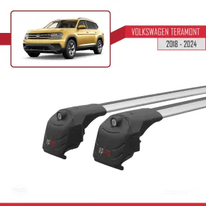 Volkswagen Teramont 2018 ve Sonrası ile uyumlu ACE-2 Ara Atkı Tavan Barı GRİ thumb 4