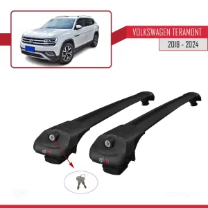 Volkswagen Teramont 2018 ve Sonrası ile uyumlu ACE-1 Ara Atkı Tavan Barı SİYAH thumb 4
