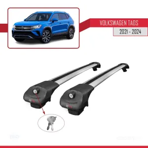 Volkswagen Taos 2021 ve Sonrası ile uyumlu ACE-1 Ara Atkı Tavan Barı GRİ thumb 4