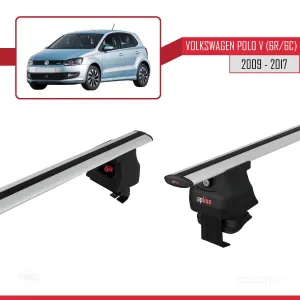 Volkswagen Polo V (6R/6C) 2009-2017 Arası ile uyumlu ACE-4 Ara Atkı Tavan Barı GRİ thumb 3