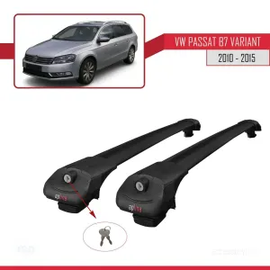 Volkswagen Passat (B7) VARIANT 2010-2015 Arası ile uyumlu ACE-1 Ara Atkı Tavan Barı SİYAH thumb 4