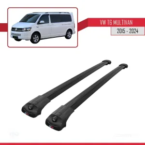 Volkswagen Multivan (T6) 2015 ve Sonrası ile uyumlu ACE-1 Ara Atkı Tavan Barı SİYAH thumb 3