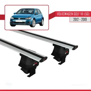 Volkswagen Golf VII (5G) 2012-2019 Arası ile uyumlu ACE-4 Ara Atkı Tavan Barı GRİ thumb 2