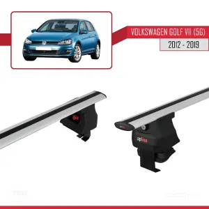 Volkswagen Golf VII (5G) 2012-2019 Arası ile uyumlu ACE-4 Ara Atkı Tavan Barı GRİ thumb 3