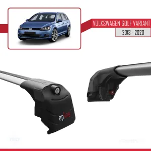 Volkswagen Golf VARIANT (MK7-5G) 2013-2020 Arası ile uyumlu ACE-2 Ara Atkı Tavan Barı GRİ thumb 4