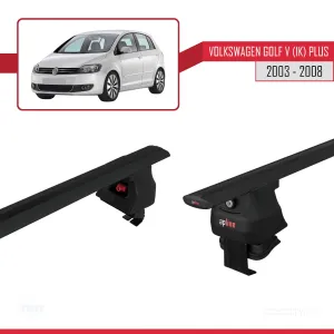 Volkswagen Golf V (1K) Plus 2003-2008 Arası ile uyumlu ACE-4 Ara Atkı Tavan Barı SİYAH thumb 5