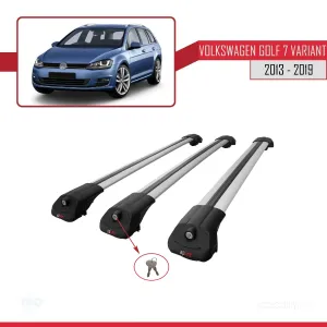 Volkswagen Golf 7 VARIANT 2013-2019 Arası ile uyumlu ACE-1 Ara Atkı Tavan Barı GRİ 3 ADET BAR thumb 4