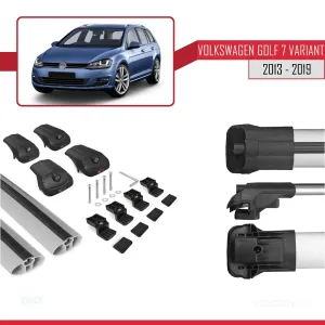 Volkswagen Golf 7 VARIANT 2013-2019 Arası ile uyumlu ACE-1 Ara Atkı Tavan Barı GRİ thumb 5