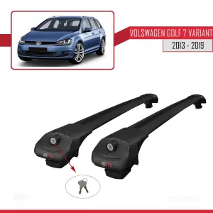 Volkswagen Golf (7) VARIANT 2013-2019 Arası ile uyumlu ACE-1 Ara Atkı Tavan Barı SİYAH thumb 4