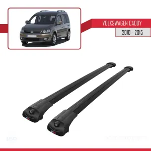 Volkswagen Caddy 2010-2015 Arası ile uyumlu ACE-1 Ara Atkı Tavan Barı SİYAH thumb 3