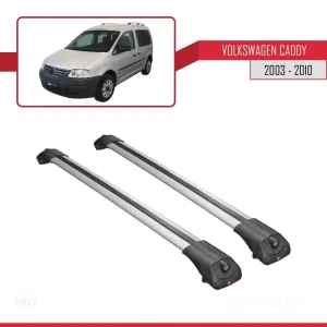 Volkswagen Caddy 2003-2010 Arası ile uyumlu ACE-1 Ara Atkı Tavan Barı GRİ thumb 3
