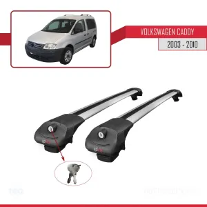 Volkswagen Caddy 2003-2010 Arası ile uyumlu ACE-1 Ara Atkı Tavan Barı GRİ thumb 4