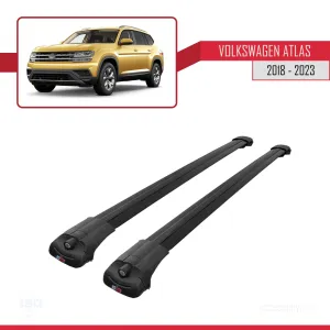Volkswagen Atlas 2018-2023 ile uyumlu ACE-1 Ara Atkı Tavan Barı SİYAH thumb 3