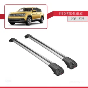 Volkswagen Atlas 2018-2023 ile uyumlu ACE-1 Ara Atkı Tavan Barı GRİ thumb 3
