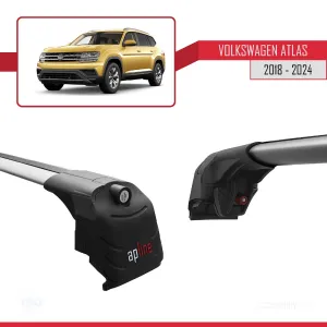 Volkswagen Atlas 2018 ve Sonrası ile uyumlu ACE-2 Ara Atkı Tavan Barı GRİ thumb 5