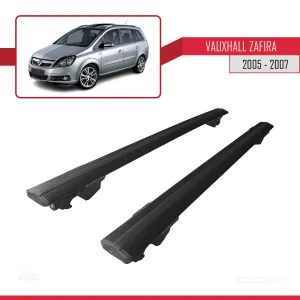Vauxhall Zafira 2005-2007 Arası ile uyumlu HOOK Model Anahtar Kilitli Ara Atkı Tavan Barı SİYAH thumb 4