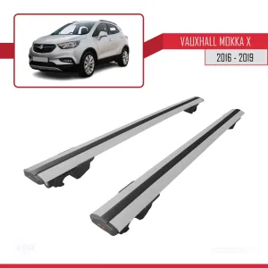 Vauxhall Mokka X 2016-2019 ile uyumlu HOOK Model Anahtar Kilitli Ara Atkı Tavan Barı GRİ thumb 4