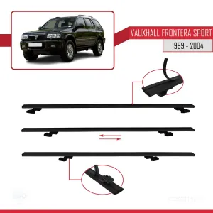 Vauxhall Frontera Sport 1999-2004 Arası ile uyumlu Basic Model Ara Atkı Tavan Barı SİYAH 3 ADET thumb 5