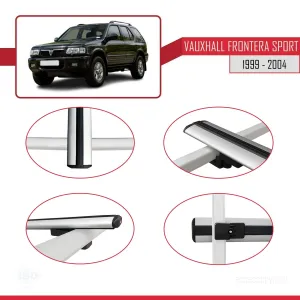 Vauxhall Frontera Sport 1999-2004 Arası ile uyumlu Basic Model Ara Atkı Tavan Barı GRİ 3 ADET thumb 4