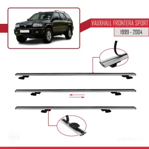 Vauxhall Frontera Sport 1999-2004 Arası ile uyumlu Basic Model Ara Atkı Tavan Barı GRİ 3 ADET thumb 5