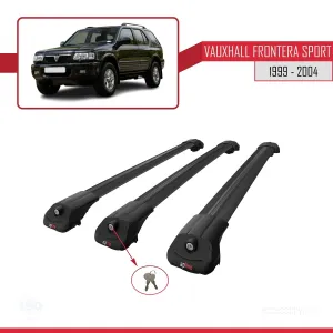 Vauxhall Frontera Sport 1999-2004 Arası ile uyumlu ACE-1 Ara Atkı Tavan Barı SİYAH 3 ADET BAR thumb 4