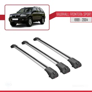 Vauxhall Frontera Sport 1999-2004 Arası ile uyumlu ACE-1 Ara Atkı Tavan Barı GRİ 3 ADET BAR thumb 3