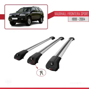 Vauxhall Frontera Sport 1999-2004 Arası ile uyumlu ACE-1 Ara Atkı Tavan Barı GRİ 3 ADET BAR thumb 4