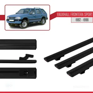 Vauxhall Frontera Sport 1992-1998 Arası ile uyumlu Basic Model Ara Atkı Tavan Barı SİYAH 3 ADET thumb 3